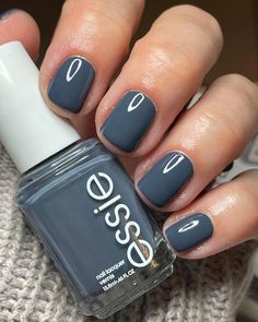 Instagram Classy Gel Nails, Ring Light Photo, Essie Polish, Gray Polish, Color For Nails, Pretty Nail Colors, Manicure Colors, Moon Nails, Nail Colors Winter