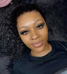 Individual Lashes Black Women, Hybrid Lash Extensions Black Women, Eyelash Extensions Black Women, Mink Eyelash Extensions Black Women, Lash Extension Black Women, Birthday Makeup Looks, Birthday Makeup