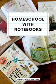 several books with the title homeschool with notebooks