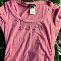 Never Worn Bebe Shirt, Bebe Shirts, School Fits, Pink Long Sleeve, Shirt Color, Colorful Shirts, High School, Long Sleeve Tees, Womens Tops