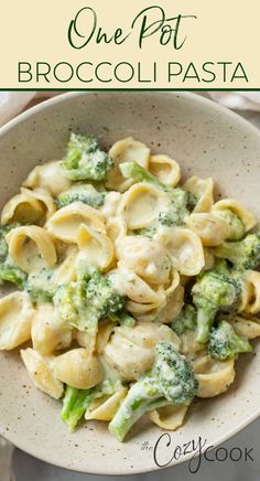 broccoli pasta that is extra creamy and served in a white bowl Creamy Broccoli Pasta, Creamy Broccoli, For Two, Dinner Recipes Easy, Easy Healthy Dinner, Dinner Recipes For Family, Broccoli Pasta, Recipes For