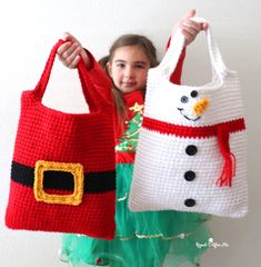 1 (62 SC) Gingerbread Dress, Santa Belt, Crochet Leg Warmers, Crocheted Bags