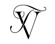 the letter w is made up of two letters and has an elegant design on it