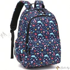 Bird in Bag - Multi-Functional School Backpack for Girls - Stylish Laptop Daypack with Cute Cat Design, Convenient Storage Compartments, and Comfortable Shoulder Straps - Ideal for Teen Girls, College Students, and Travel Enthusiasts - Suitable for 15.6 Laptops Travel Bag With Cat Design For Back To School, Travel Bags With Cat Design For Back To School, Cat Design Travel Bag For Back To School, Travel Backpack With Cat Design, Cat Design Backpack For End Of School Year, Cat Design Backpack For Back To School, Multicolor School Backpack With Cat Design, Multicolor Cat Design Backpack For School, Multicolor Cat Design School Backpack