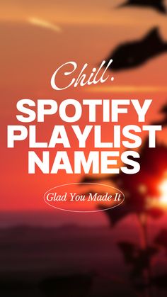 chill playlist names Vibe Playlist