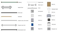 various types of furniture and accessories are shown in this diagram, which shows the different kinds of furniture