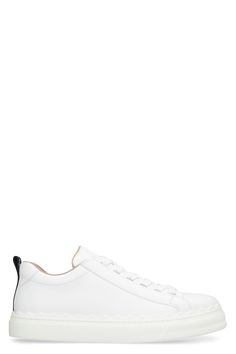 101 CHLOÉ LAUREN LEATHER SNEAKERS On Clouds, Walking On Clouds, Low Top Sneakers, Signature Look, Leather Items, Sneakers White, Leather Sneakers, Valentino Garavani, Smooth Leather