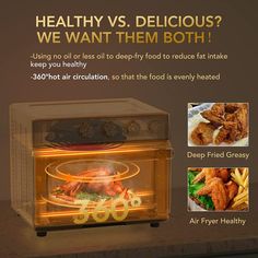 OTWEN Air Fryer Toaster Oven Teaser Ads, Electronics Packaging, Air Fryer Toaster Oven, Countertop Convection Oven, Electronic Packaging, Deep Fried Food, Social Post, Air Fryer Healthy, Convection Oven