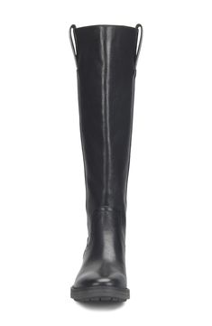 Brave the elements with confidence in this rich leather knee-high boot featuring a full-length zipper and seam-sealed water-resistant design. 1 1/2" heel 16" shaft; 15 1/2" calf circumference Back zip closure Water-resistant Cushioned footbed with arch support Leather upper/textile and leather lining/rubber sole Imported Classic Leather Knee-high Boots, Classic Tall Leather Knee-high Boots, Tall Leather Knee-high Boots, Black Leather Knee-high Boots, Business Knee-high Boots With Leather Lining, Elegant Leather Knee-high Boots With Zipper, Waterproof Leather Knee-high Boots For Fall, Formal Leather Knee-high Boots With Zipper, Knee High Leather Boots