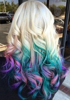 Reverse Ombre Hair, Blonde Dye, Dyed Tips, Hair Dye Tips, Blond Ombre, Hair Dyed, Colored Hair Tips, Ombre Hair Blonde