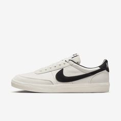 Inspired by our original tennis shoe, the Killshot 2 brings a fresh update with classic colors and a variety of textured leathers. To prove you're on top, the rubber gum sole adds the cherry on bottom. You get courtside attitude with a modern touch. Men White Nike Shoes, Men Tennis Shoes, Best Nike Shoes Men, Men’s Casual White Sneakers, Mens White Sneakers, Nike Mens Shoes, Trendy Mens Shoes, Nike Shoes Men, Casual White Sneakers