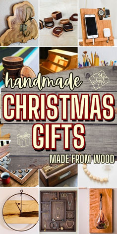 handmade christmas gifts made from wood are great for the holiday season and can be personalized