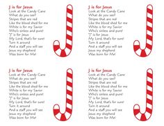 the candy cane song is shown in red and white letters, which are lined with candy canes