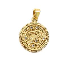 In the Stars Zodiac Necklace - Capricorn Celestial Style Gold Charm Necklace With Zodiac Sign, Celestial Style Gold Zodiac Sign Charm Necklace, Gold Celestial Charm Necklace With Zodiac Sign, Yellow Gold Zodiac Sign Charm Necklace With Round Pendant, Gold Celestial Zodiac Sign Charm Necklace, Yellow Gold Zodiac Sign Coin Necklace, Yellow Gold Zodiac Sign Charm Necklace, Yellow Gold Zodiac Sign Round Pendant Charm Necklace, Yellow Gold Zodiac Sign Round Pendant Charm Necklaces