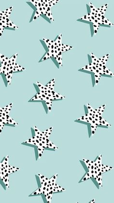 an abstract pattern with black and white stars on a light blue background for wallpaper