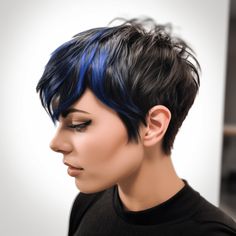 33 Gorgeous Short Dark Hair Color Ideas Colour Pixie Haircut, Pixie Haircut Color, Black Pixie Haircut, Dark Hair Colors, Dark Hair Color Ideas, Pixie Hair Color, Dark Hair Color, Short Locks, Black Pixie