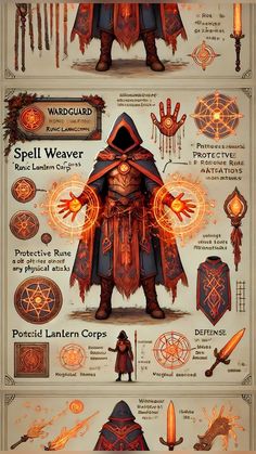 Magic Artifacts Concept Art, Character Concept Art Sheet, List Of Monsters, Concept Artist Portfolio, Elemental Magic, Dungeons And Dragons Classes, Magic Design