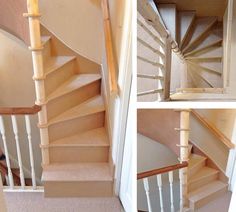 the stairs in this house have been painted white