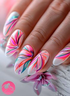 Nail Ombre Designs, Butter Nails, Boss Nails, Unghie Sfumate, August Nails, September Nails, Tropical Nails