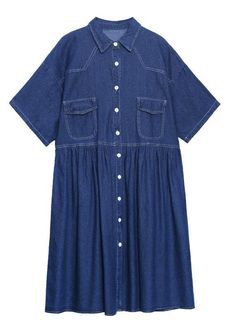 Italian Blue Button Pockets Denim Dresses SummerFabric: Cotton BlendedSize & Fit: Fit: This garment fits true to size.Length: Size 2XL measures 43.68"from shoulder to hemBust: Great for any cup size. Waist: Loose Fit. Comfortable room throughout midsection.Hip: Loose Fit - room for hips. Hand Wash Cold. Denim Dress Summer, Italian Blue, Denim Dresses, Skirt Jumpsuit, Comfortable Room, Suit Style, Dresses Summer, Summer Fabrics, Cup Size