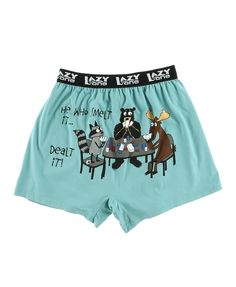 PRICES MAY VARY. HUMOROUS UNDERWEAR: Go to bed happy with these comical boxer shorts! They're sure to make you laugh with their clever puns. Choose from several different styles, including ones with animals. A FUN GAG GIFT: For the jokester in your family, get him these silly boxers. He'll get a kick out of them! Gift it to the class clown in your life for Christmas, his birthday, or special occasions. COMFY & ROOMY: These boxer shorts are made from 100% premium combed cotton knit for ultimate c Funny Boxers, Funny Boxer, Cotton Boxer Shorts, Bear Card, Boxer Puppies, It Funny, Friends Laughing, Mens Boxers, Boxer Shorts