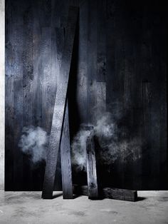 Shou Sugi Ban - Charred Timber Cladding #brutalcolourism #shousugiban Oak Cladding, Ancient Japanese Art, Timber Cladding, Black House Exterior, Wood Door