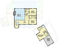 the floor plan for this house shows two separate rooms