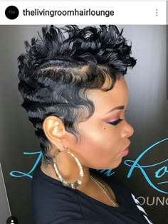 IG: @thelivingroomhairlounge Girl Short Hairstyles, Short Hair Cuts Styles, Black Short Hairstyles, Gorgeous Hair Styles, Easy Short Haircuts