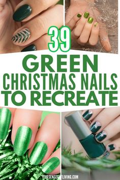 Green Christmas Nails Short, Green Christmas Nails Acrylic, Green Christmas Nail Ideas, Green Christmas Nail Designs, Emerald Green Nails