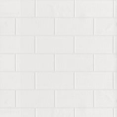 a white brick wall that is very clean