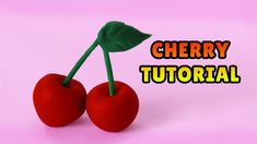 two cherries sitting on top of each other with the words cherry tutor above them