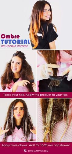 Dye Your Hair At Home, Diy Ombre Hair, How To Do Ombre, Dyed Hair Ombre, Diy Hair Dye, Denim Hair