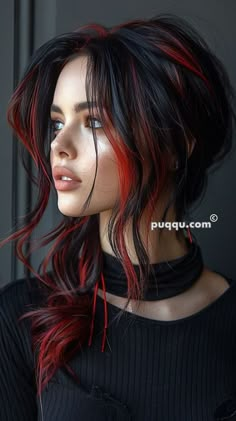 #cooperbalayagebrunettes #fluffybobblackwomen #ιδεεςγιακουρεματα #warmhoneyblonde #crazyhairday Halo Hair Colors, Red Hair With Highlights, Dip Dye Hair, Peekaboo Hair