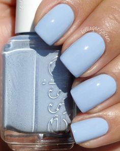 (paid link) But, still, for me, the hardest aspect of painting my own nails is picking a color. At a nail salon, you gaze at the wall past every those pretty shades, ... Smink Inspiration, Blue Nail Polish, Disney Nails, Essie Nail, Neon Nails, Bridal Nails