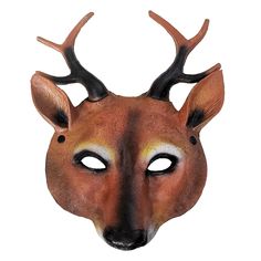 PRICES MAY VARY. Natural Realistic Reindeer Mask:Lovely deer mask is with ingeniously designed and fine in details - reindeer ears, antlers,Suitable for all kinds of theme party. Material & Size:These Jungle animal masks are made of high-quality healthy materials, environmentally friendly, non-toxic and durable,and Easy To Clean.With elastic bands,can be manually adjusted to fit better.About 13*10inch,Suitable for adults and teens. Visibility and Breathability:There are no obstacles in your sigh Antler Mask, Easter Carnival, Deer Mask, Reindeer Ears, Deer Costume, Mask Images, Carnival Costume, Head Mask, Halloween Masquerade