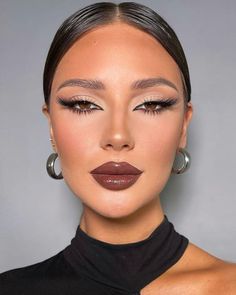 Brown Lipstick, Dope Makeup, Winter Makeup, Eye Makeup Art