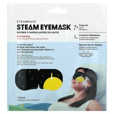 Relieves and relaxes dry eyes with thermal spring water steam in just 20 minutes! Mineral rich thermal water soothes and relaxes tired eyes. Goggle design fits securely and comfortable around the eyes. Patented technology releases and maintains 40°C(104°F) moist heat up to 20 minutes. Recommendation Thermal Spring Water, Skin Advice, Thermal Water, Moist Heat, Thermal Spring, Dark Under Eye, Crisp Air, Undereye Circles, Tired Eyes