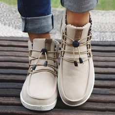 Casual Beige Synthetic Boots, Casual Beige Flat Heel Booties, Casual Beige Booties With Flat Heel, Beige Flat Heel Casual Booties, Winter Casual Faux Leather Booties, Casual Faux Leather Winter Booties, Casual Winter Faux Leather Booties, Casual Cream Faux Leather Boots, Casual Beige Booties With Round Toe