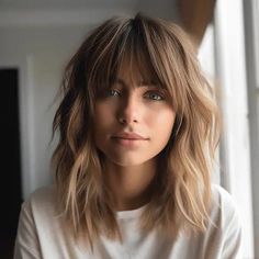 Bangs With Medium Hair, Fringe Hairstyles, Long Hair With Bangs, Haircuts With Bangs, Curtain Bangs, Shoulder Length Hair, Haircut Ideas, Medium Length Hair Cuts, Great Hair