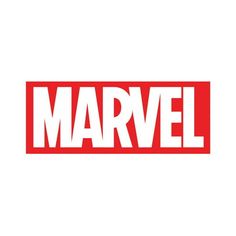 the logo for marvel is shown in red and white