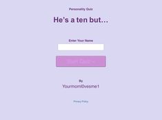 the homepage for an online dating site, called'he's a ten but '