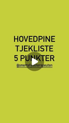 a green background with the words hovepnie tekstie 5 pukter