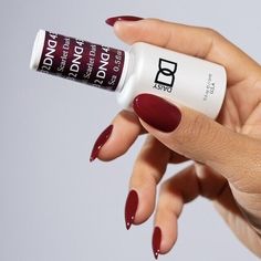 DND - Gel Polish & Matching Nail Lacquer - 432 Dark Scarlet | eBay Crimson Nail Polish, Dnd Fall Red Colors, Dark Scarlet Nails, Dnd Red Cherry, Dnd 432 Dark Scarlet, Dnd Cherry Mocha Nails, Essie Seize The Minute, Dnd Scarlet Dreams, Dnd Maroon Gel Polish