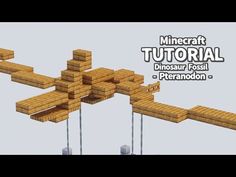 a video game showing how to make a wooden bridge in minecraft with the instructions