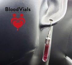 Keep a precious part of your loved one close forever. Kit includes everything you need to make your custom BloodVial jewelry, including: sterile lancet, disposable dropper, glue, toothpick, cotton swab, medical-grade anticoagulant, optional color stabilizer, and step-by-step illustrated instructions. The BloodBond line of jewelry requires the smallest amount of blood. In fact, a single drop can create a stunning, wearable artwork to cherish for a lifetime. This keepsake is perfect for those who are squeamish around needles. Listing is for 2 small glass vial earrings, silver-plated metal lids, and anticoagulant. Anticoagulant will keep blood in liquid form. As with all anticoagulants, the blood will darken from bright candy-apple red to a deep burgundy like black cherries after a few days. Vial Earrings, Blood Work, Black Cherries, Illustrated Instructions, Silver Caps, Glass Vials, Candy Apple Red, Cotton Swab, Apple Red