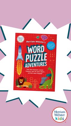 the book word puzzle adventures is on display