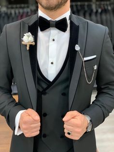 All Black Tuxedo, Wedding Suits Men Black, Wedding Tux