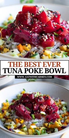 the best ever tuna poke bowl