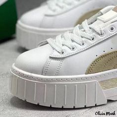 Olivia Mark - Premium Elevating Platform Sneakers with Thick Soles for Casual Wear Sneakers With Socks, Comfortable Wedges Sandals, Platform Casual Shoes, Comfortable Wedges, White Ash, Casual Running Shoes, Sole Sneakers, Womens Shoes High Heels, Open Toe Sandals