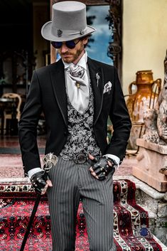 Mens Vampire Fashion, Black Gothic Suit, Gothic Prince Outfit, Steampunk Fashion Men, Victorian Aristocrat Men, Men’s Gothic Suit, Gothic Tailcoat, Gothic Fashion Men, Steampunk Man